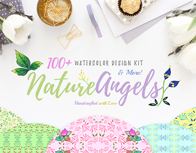 100+ Watercolor Design Creator Kit