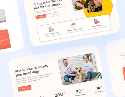 Carine | Dog Breeder & Adoption WordPress Website