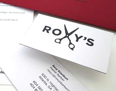 Roxy's Barber Shop Branding & Stationery