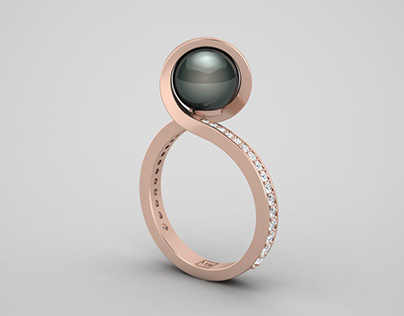 Jewelry CAD Design | Mystical Pearl Ring