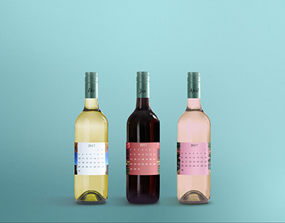 Wine Bottle Calendar Labels