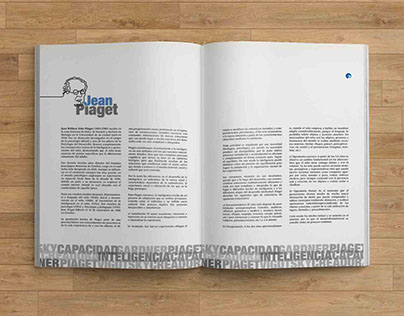 Artículo Jean Piaget | Diseño editorial