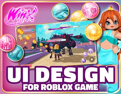 UI Design for Winx Club Roblox Game