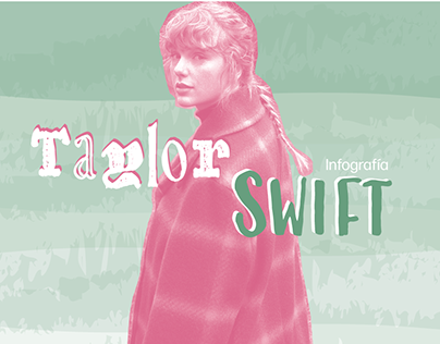 Infografía Taylor Swift en duotono