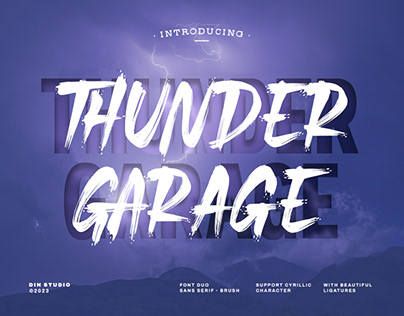 Thunder Garage - Font Duo