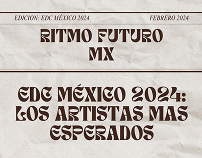 RITMO FUTURO #1 Edición: EDC MÉXICO 2024