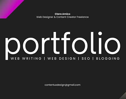 PORTFOLIO Web Design, Copywriting, SEO, ADV