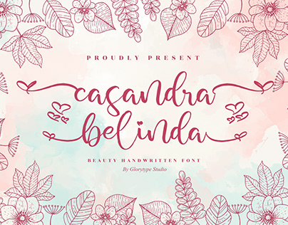 casandra belinda - Beauty Handwritten Font