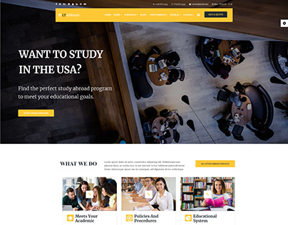 Marketplace - LT Abroad - Joomla Education template