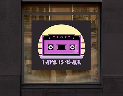 Audiotape shop branding + packaging | School project