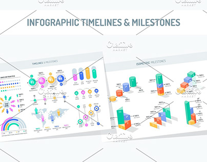 Infographic timelines & milestones