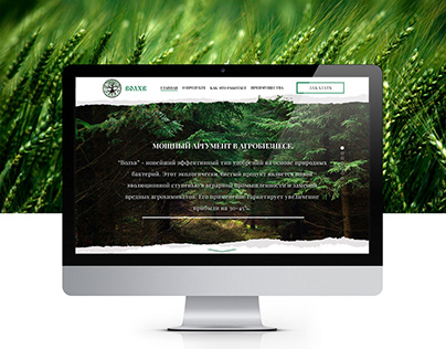 Agriculture Company - Landing Page Design