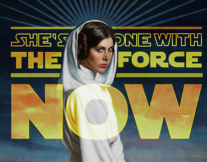 Poster Art Leia (Carrie Fisher tribute)