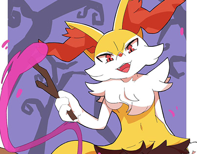 Project thumbnail - Braixen (Pokemon) Character Art