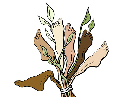 A bouquet of feet