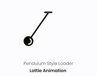 Pendulum Style Loader LottieFiles Animation