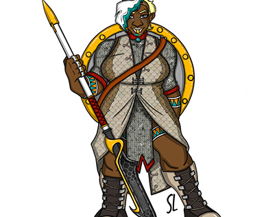 Battiera Shield Maiden in Armour