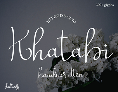My lastest project Khatabi font script