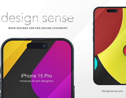 Professional Modern iPhone 15 Pro Mockup for Adobe XD
