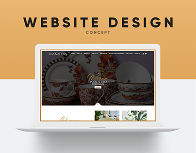 Dankotuwa Porcelain Website Design Concept