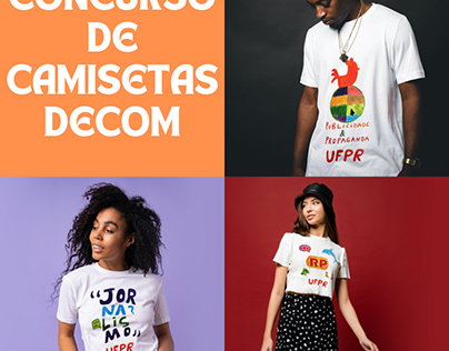 Mockup camisetas - Concurso de Camisetas DECOM UFPR