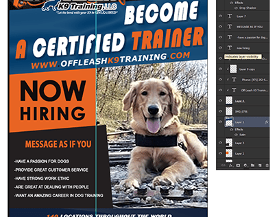 ad for dog trainer