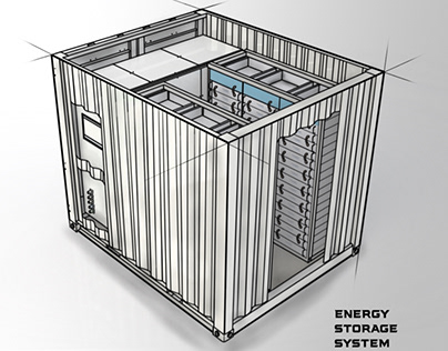 Energy storage system detailing sketch