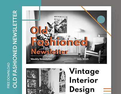 Free Editable Online Old Style Newsletter Template