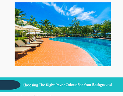 Choosing the right paver colour for your background