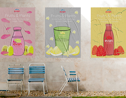 Ad Campaign for Evian in a series interactive posters