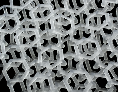 3D Printed Hexagon Knit Textile