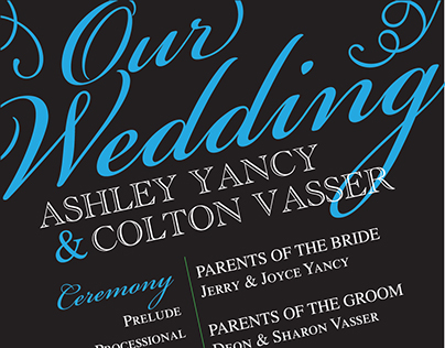 Vasser Wedding Programs