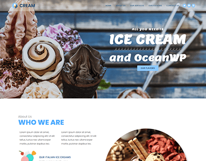 Ice Cream | Squarespace Website
