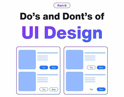 Do's and Dont's of Ui Design