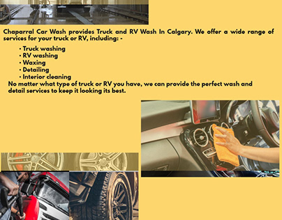 Truck and RV Wash Services In Calgary