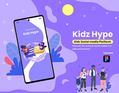 Kids Social Media platform - Android App Design