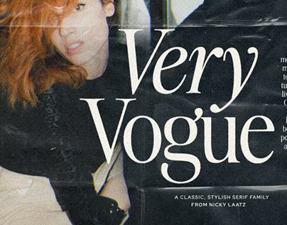 The Very Vogue Serif Family