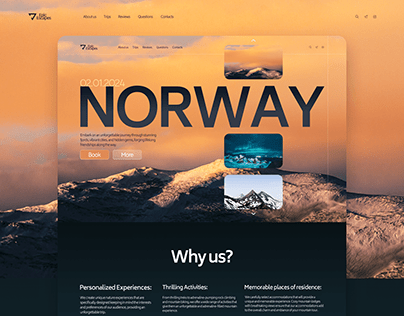 Site for Travel Agency|Ecommerce website design concept