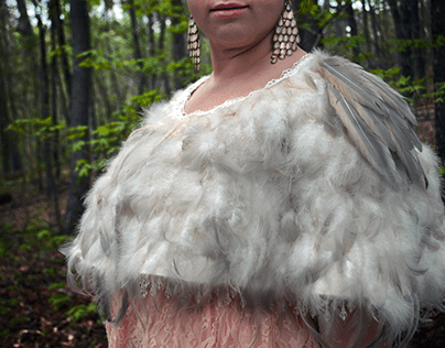 Handmade Feather Capes and Shrugs
