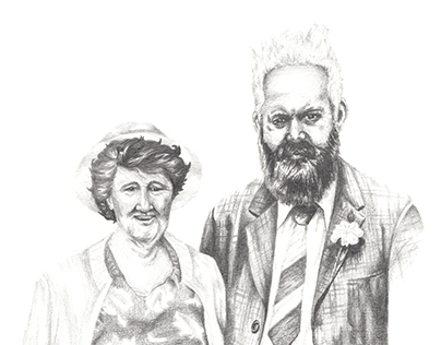 Nan & Grandad - PencilPortraits