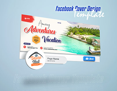 Travel and Tour Facebook Cover Design Template