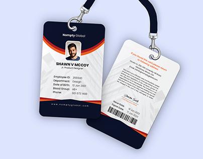 Employee Id Card Design Projects | Photos, Videos, Logos, Illustrations And  Branding On Behance