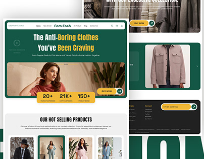 Fashion Website UI Design.