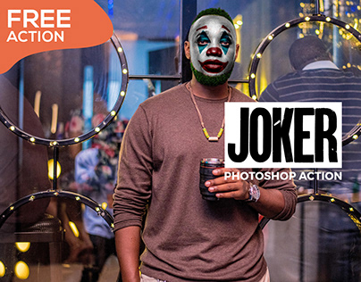 Free Joker Face Effect Photoshop Action