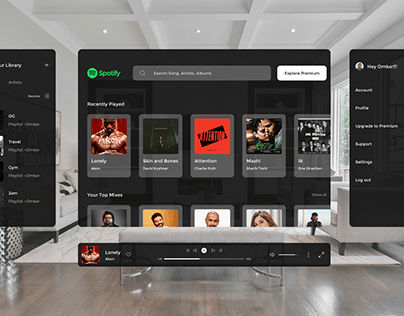 Spotify XR Reality Design Concept