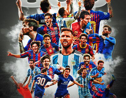 Lionel Messi 800 Goles Artwork