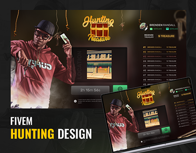 Hunting Trasure UI Design - GTA UI DESIGN