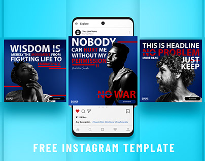 Free Instagram Feed Template PSD I