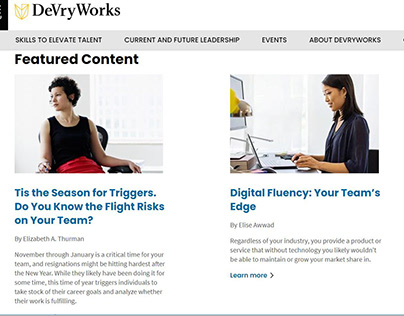 Blogs and Articles - DeVry University
