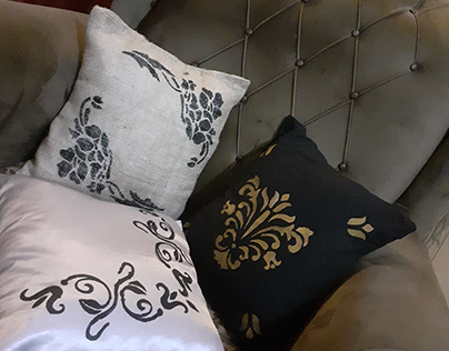 Artful Comfort: Hand-Painted Cushion Creations